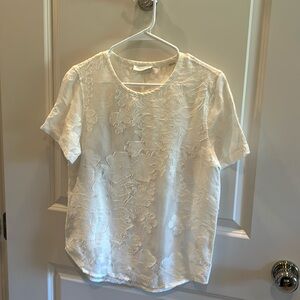 Equipment Frame White see through top with floral design